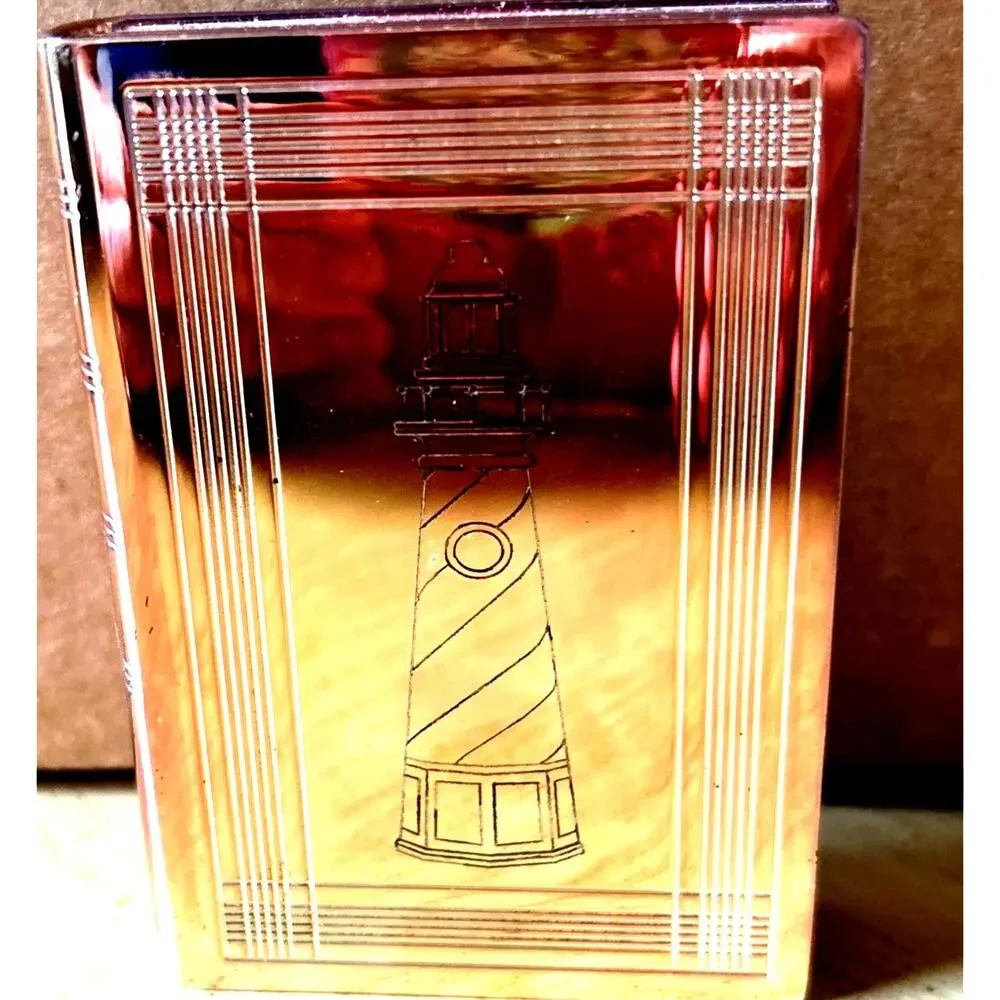 Lighthouse Paperweight Engraved Things Remembered Silver/pink CA Compliant 2012